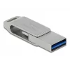 Memoria flash USB DeLOCK 128 GB USB-C Type-A modelo giratorio