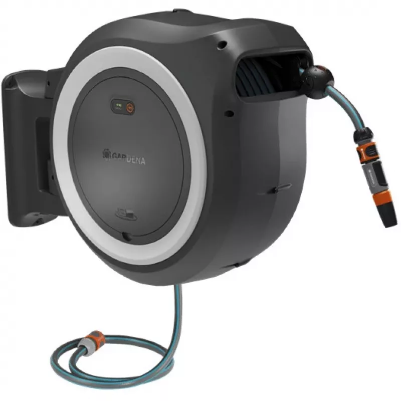 Gardena PowerRoll XL 18V caja de manguera de pared a batería, 35 m, sin batería