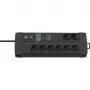 Alargador de corriente Brennenstuhl 1256000698 3 m 8 tomas AC para interior negro