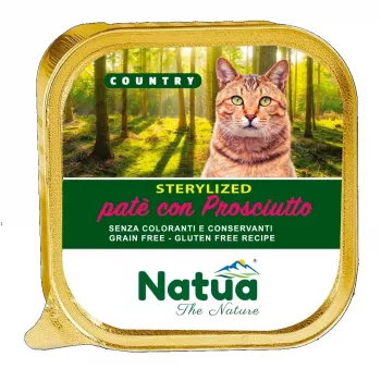 NATUA Country Sterilised jamón - comida húmeda para gatos - 100 g