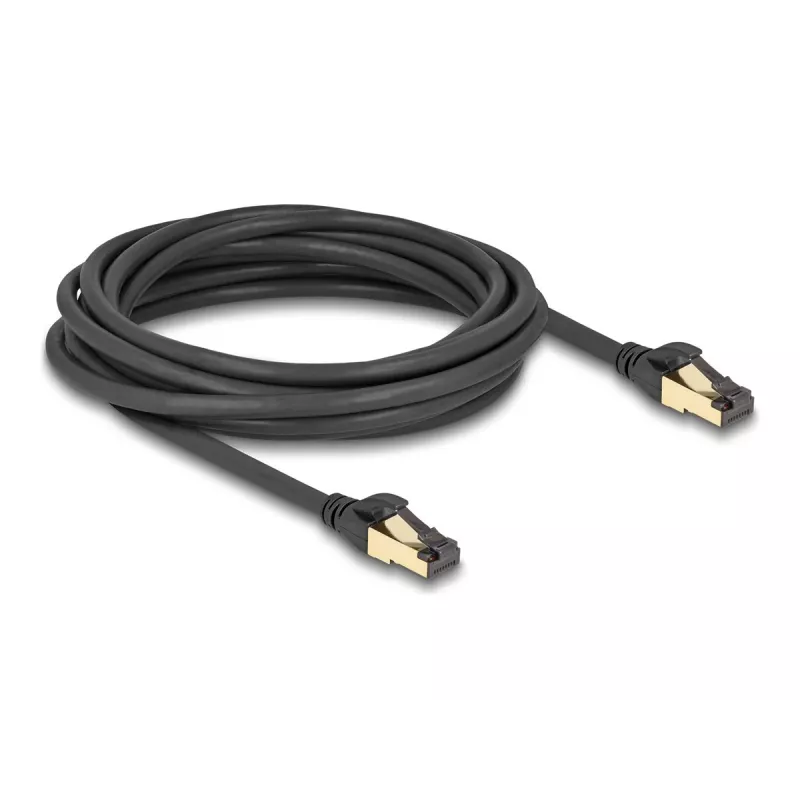 Cable de red DeLOCK RJ45 Cat.6A conector macho a conector macho S/FTP 5 m negro