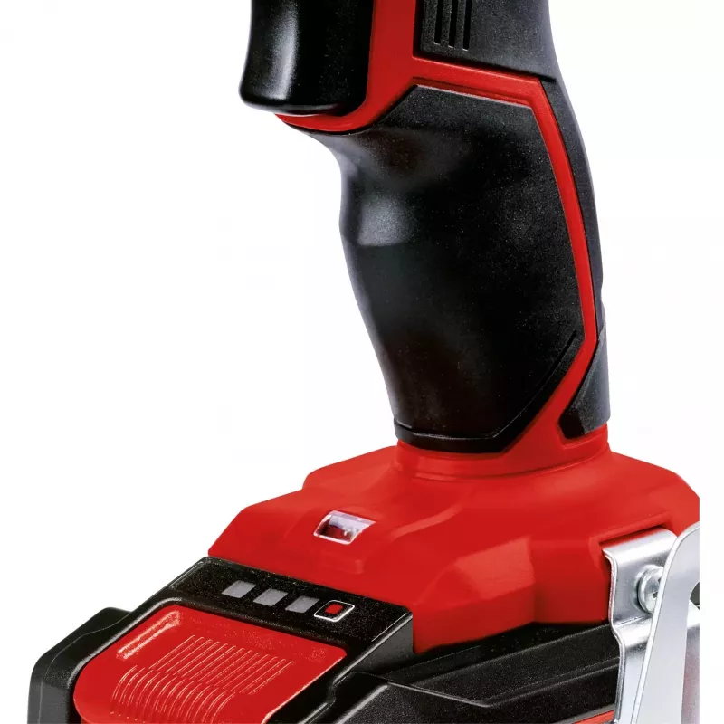 Einhell TE-CD 18/2 Li-i +22 taladro atornillador de percusión a batería 18 V, 1250 rpm, con batería de 2,5 Ah, cargador y maletín, rojo/negro