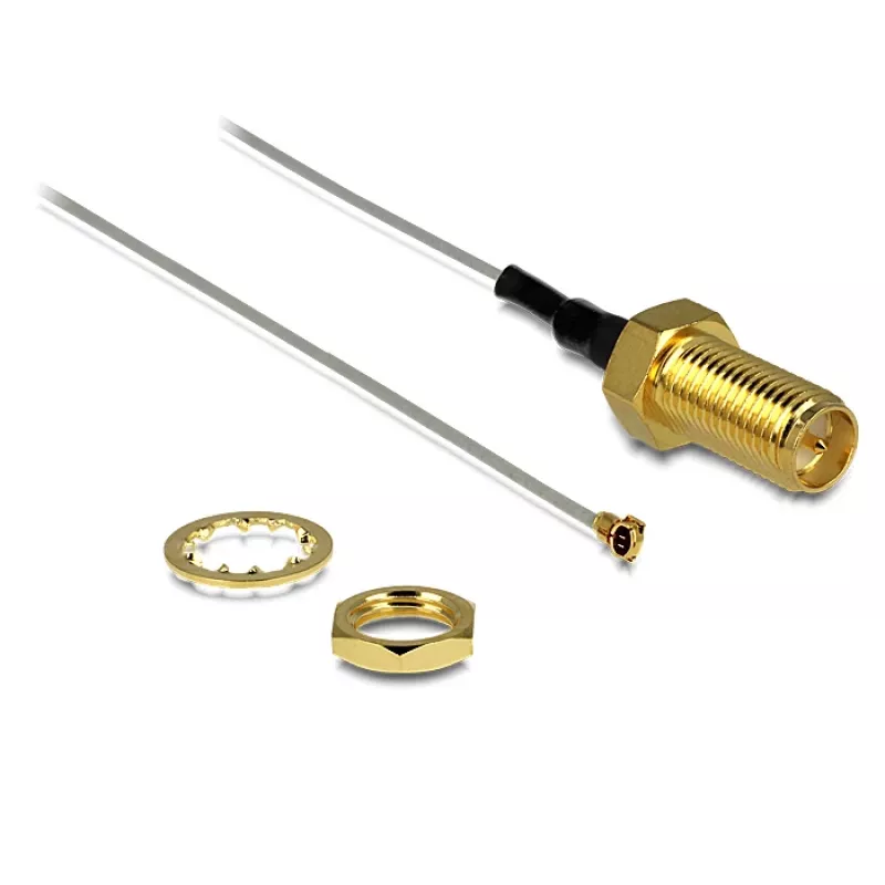 Cable coaxial DeLOCK 88815 0,2 m MHF IV (I-PEX) RP-SMA gris