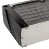 Radiador Aqua-Computer airplex radical 4/360 — aluminio/cobre/acero inoxidable, 400×140×73 mm