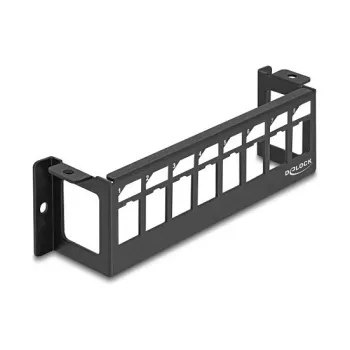 Patch panel DeLOCK 86516 negro metal montaje en pared 50mm x 41,6mm x 175mm