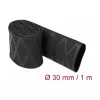 Tubo termorretráctil DeLOCK 19596 patrón X antideslizante 1 m x 30 mm negro