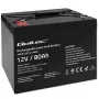 Qoltec Batería AGM | 12V | 80Ah | 23,5kg | Sin mantenimiento | Potente | LongLife | para SAI, autocaravana, barco, caldera