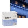 Cortina de carámbanos Extralink, 500L blanco frío + destello frío, longitud 3 + 20 m
