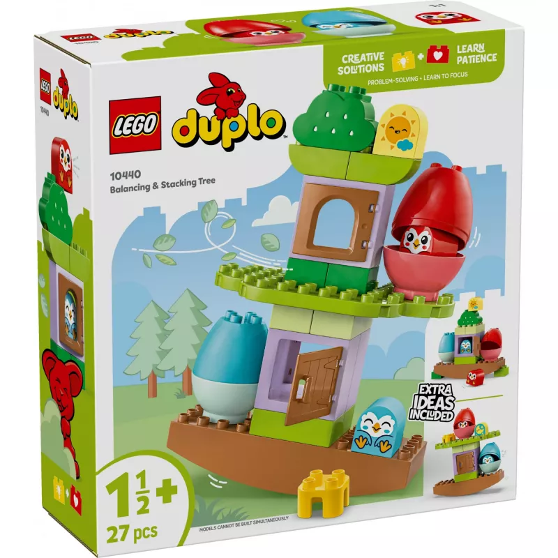 LEGO DUPLO 10440 Árbol para equilibrar y apilar, juguete de construcción, 27 piezas, 18 meses+, colorido