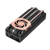 GrauGear G-M2U4-40G-F carcasa externa para SSD M.2 NVMe, PCIe 4.0, USB4 (USB-C), 40 Gbit/s, aluminio, con ventilador, negra