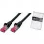 Cable de red ShiverPeaks BS75711-AS 1m Cat6a S/FTP negro
