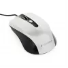 Ratón óptico ambidiestro con cable GEMBIRD MUS-4B-01-BS, USB Type-A, 1200 DPI, 4 botones, negro/plata