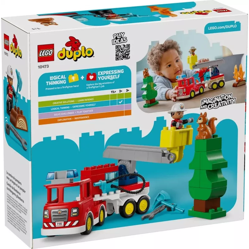 LEGO DUPLO 10473 Camión de bomberos con manguera y bombero