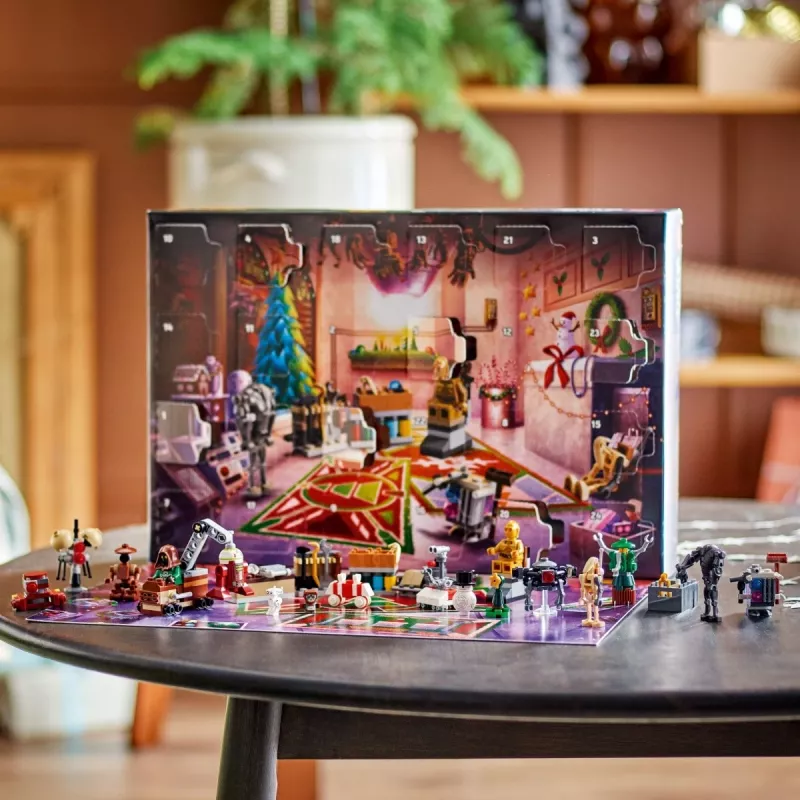 Calendario de adviento LEGO Star Wars 2025 — set 75418, minifiguras y modelos construibles de temporada