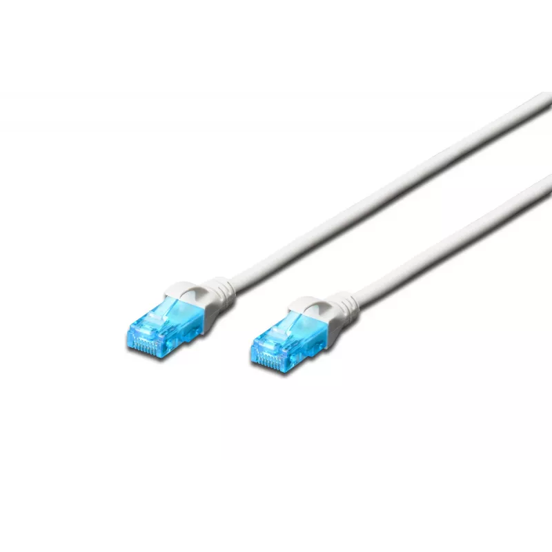 Cable de parcheo CAT 5e U-UTP 0,5 m blanco
