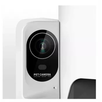 Comedero automático PETKIT P571 con cámara, capacidad de 3 l, blanco