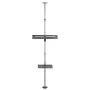 Maclean MC-791N soporte de TV telescópico de suelo a techo con estante, 37-70 pulgadas, 30 kg