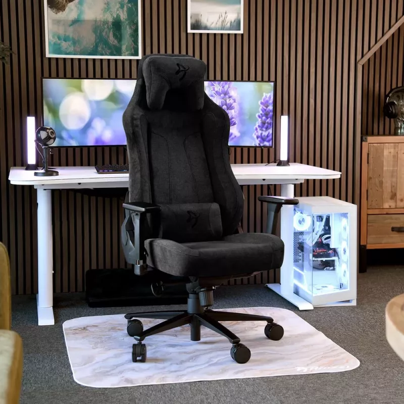 Arozzi Tejido suave/Metal/Aluminio | Silla gaming | Vernazza Soft Fabric | Pure Black