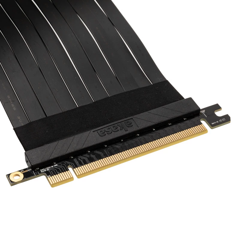 Cable riser Akasa RISER Negro X2 Premium PCIe 3.0 x16 20 cm
