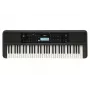 Teclado YAMAHA PSR-E383 — Teclado MIDI portátil de 61 teclas, pantalla LCD, USB, altavoces integrados, a pilas (6), negro
