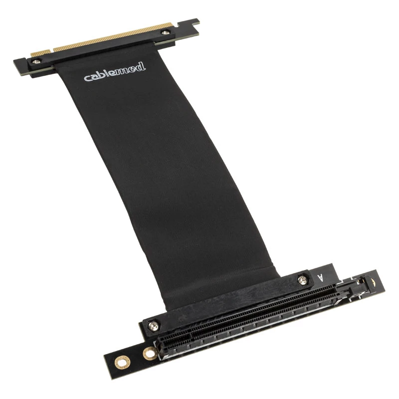 CableMod CM-VPB-HDK-R soporte vertical para GPU con cable riser PCIe x16, 1x DisplayPort, 1x HDMI, Mini Tower, negro