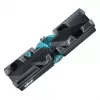 Caja de ingletes y tope Wolfcraft 6948200 — guía de ingletes, rango de medición 85–180°, para tablas de hasta 3 cm, negra