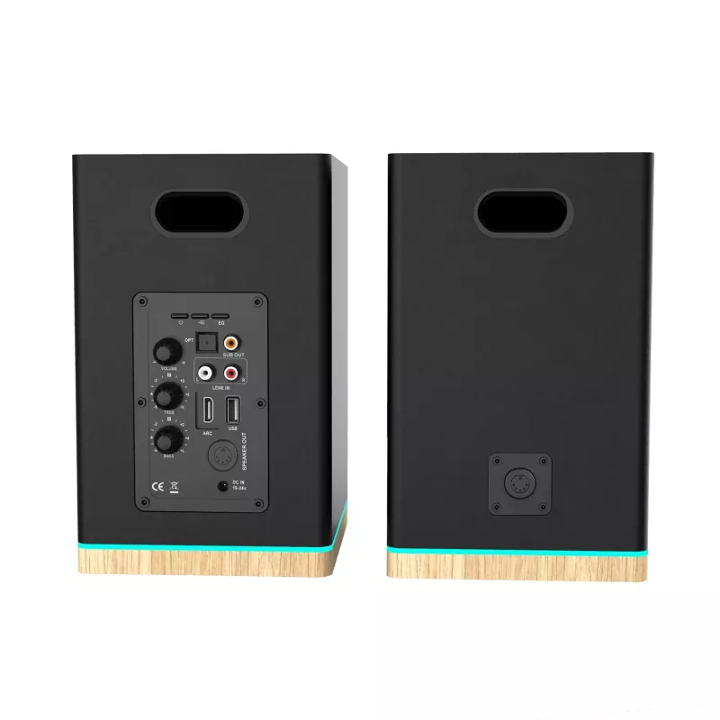 Blaupunkt BS60BK Altavoces de estantería LED, Bluetooth, HDMI ARC, negro