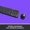 Logitech Wireless Combo MK220 - Set de teclado y ratón - inalámbrico - 2,4 GHz - italiano - gris oscuro (920-003721)