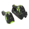 Escáner de códigos de barras portátil Zebra LI3678-ER 1D negro, verde