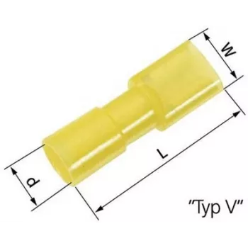 Lapp L-RC 63 V - L-RC 63 V - amarillo - conector hembra - recto - latón - poliamida - latón (61794971)