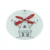 Reloj NeXtime 8807 Windmil, Ø30 cm, pared, blanco/negro/rojo
