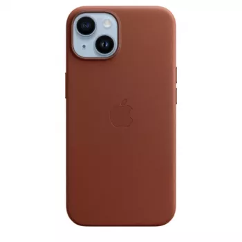 Apple | Funda de piel de 14 con MagSafe | Funda con MagSafe | Apple | iPhone 14 | Piel | Umber