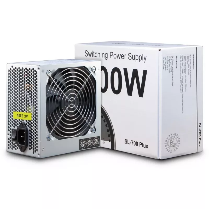 Inter-Tech SL-700 Plus - Fuente de alimentación (interna) - ATX12V 2.4 - AC 230 V - 700 Watt - PFC activo (88882141)