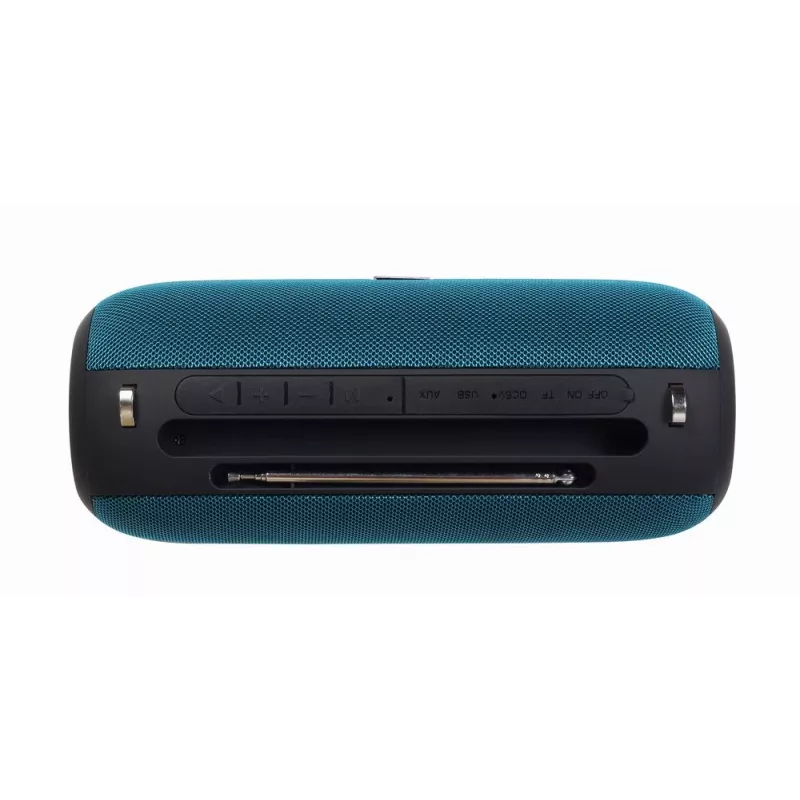 Altavoz estéreo portátil GEMBIRD SPK-BT-17-G — Bluetooth 5.1, 5 W RMS, 1200 mAh, MicroSD, FM, AUX