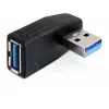 Adaptador de cambio de sexo DeLOCK 65341 USB 3.0 negro