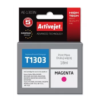 Activejet AE-1303N tinta (sustituto de Epson T1303; Supreme; 18 ml; magenta)