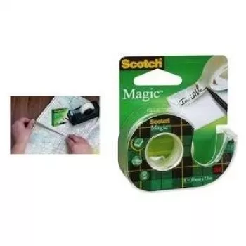 Cinta adhesiva 3M Scotch Magic 810, invisible, 19 mm x 30 m, núcleo Ø 25 mm