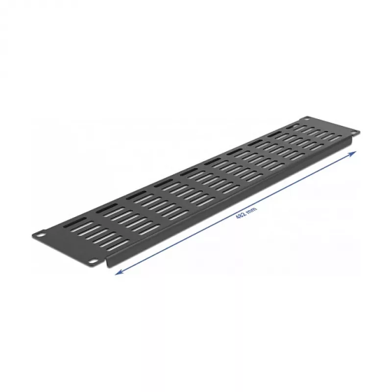 Placa ciega ventilada DeLOCK panel para armario de red 19