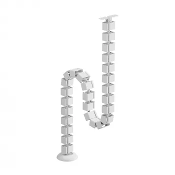 Gestión de cables SBOX CC-1016W blanco, 16 ranuras para cables de red y de alimentación