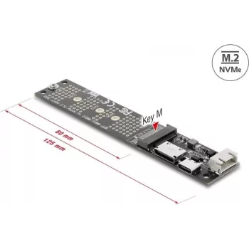 Adaptador convertidor DELOCK OCuLink a SSD M.2 Key M NVMe (modelo 64291)