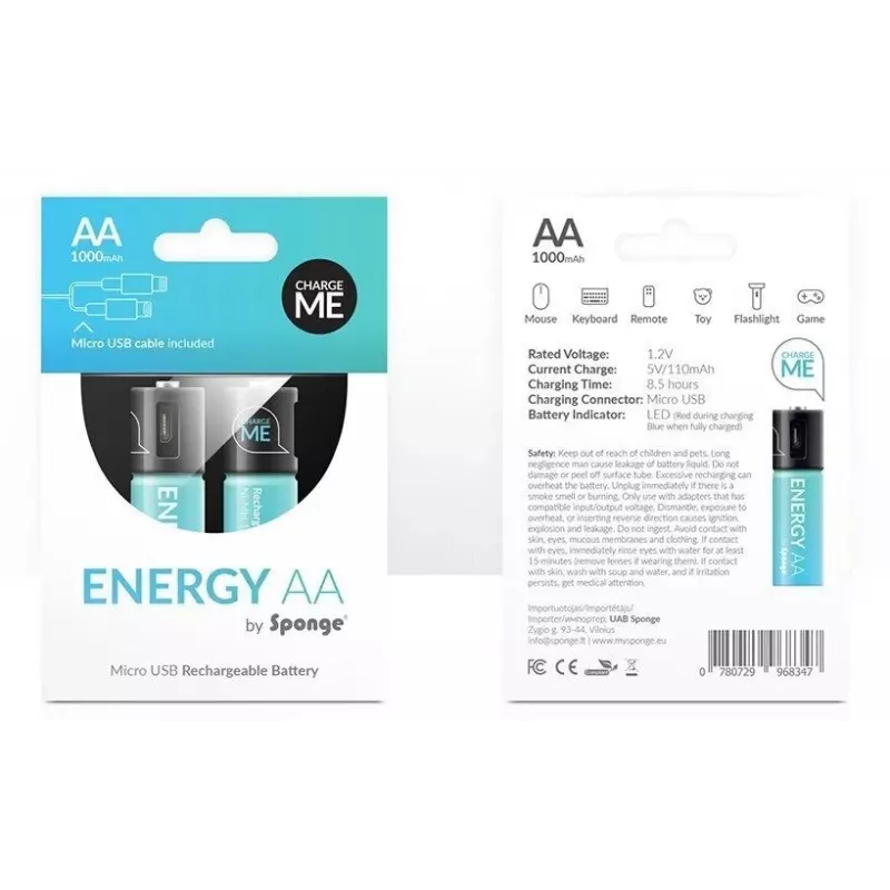 Pila Sponge Energy AAA — Sponge 0