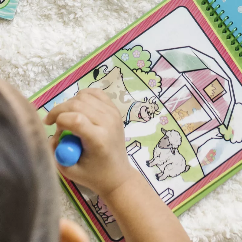 Alfombrilla de pintura con agua reutilizable para niños Spinmaster MAC APO Water Wow Animals GML - alfombrilla de actividades de revelado con agua