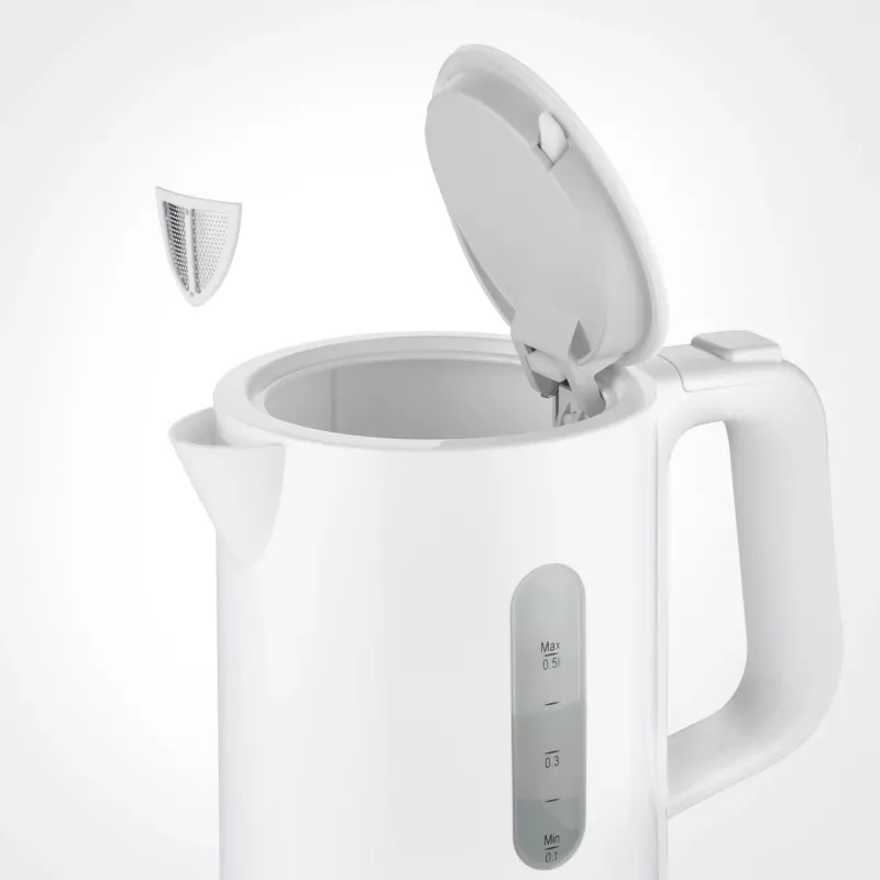 Hervidor de agua eléctrico Severin 0,5 L 1100 W blanco