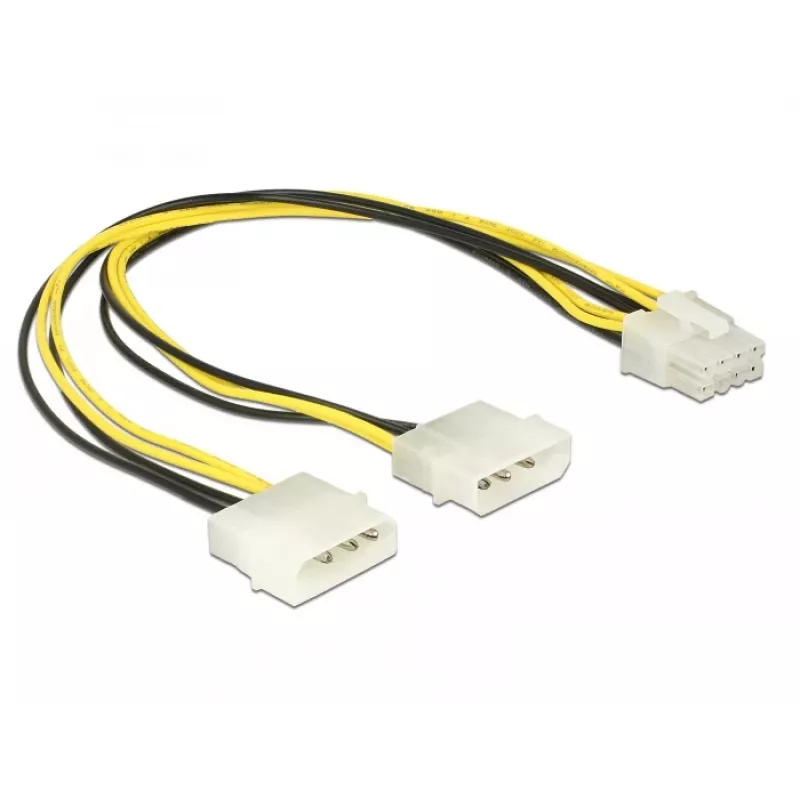 Cable de alimentación interno DeLOCK 85453 0,3m 8 pines EPS12V macho