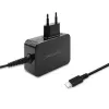 Cargador portátil QOLTEC 51024 – Cargador universal de CA para interiores, 65 W PD, 20 V/3,25 A, cable de 1,2 m, negro
