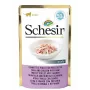 SCHESIR en gelatina atún y pollo con jamón - Comida húmeda para gatos - 50 g