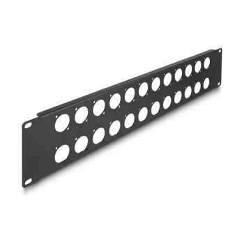 Accesorio para patch panel DeLOCK 88055 montaje en rack 2U negro