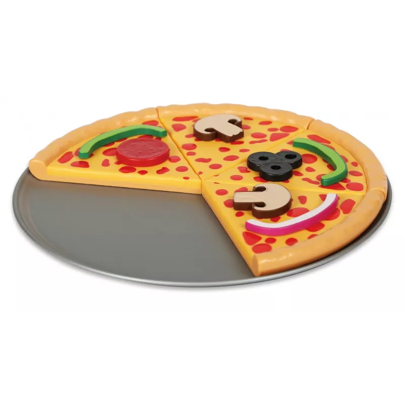 Set de pizza magnético, MALIK MalBlo Magnetic, juguete de alimentos de juego de rol, piezas magnéticas
