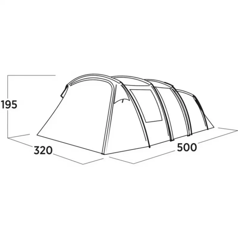 Carpa familiar Easy Camp Hamra 5 azul 5 personas