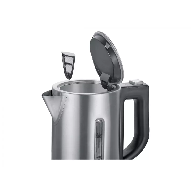 Severin WK3647 Hervidor de agua Acero inoxidable-negro cepillado (WK3647)